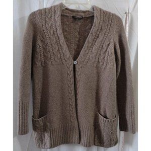 Cashmere cardigan sweater, fits like a med, soft and warm